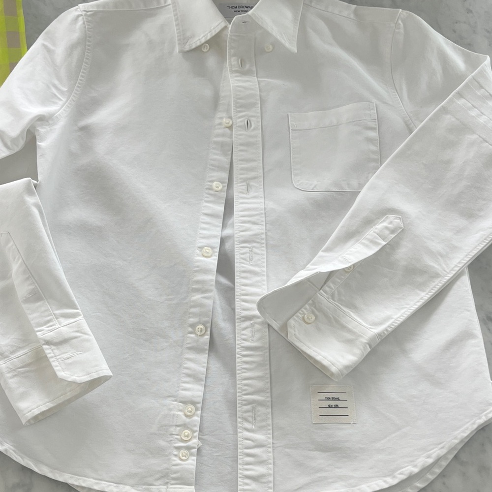 Thom Browne Classic White Button Down Shirt